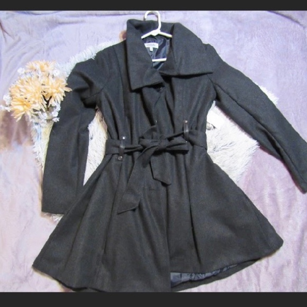 Gray peacoat